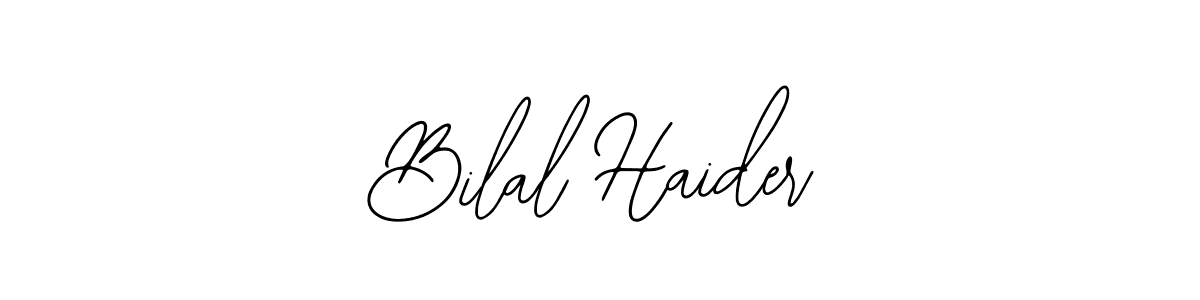 This is the best signature style for the Bilal Haider name. Also you like these signature font (Bearetta-2O07w). Mix name signature. Bilal Haider signature style 12 images and pictures png