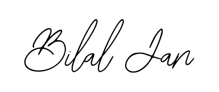 Download transparent PNG signature for name Bilal Jan styled with Bearetta-2O07w font. Ready to paste directly into PDF and Word agreements. Bilal Jan signature style 12 images and pictures png