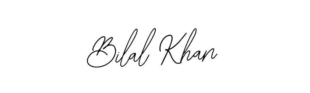 Use a signature maker to create a handwritten signature online. With this signature software, you can design (Bearetta-2O07w) your own signature for name Bilal Khan. Bilal Khan signature style 12 images and pictures png