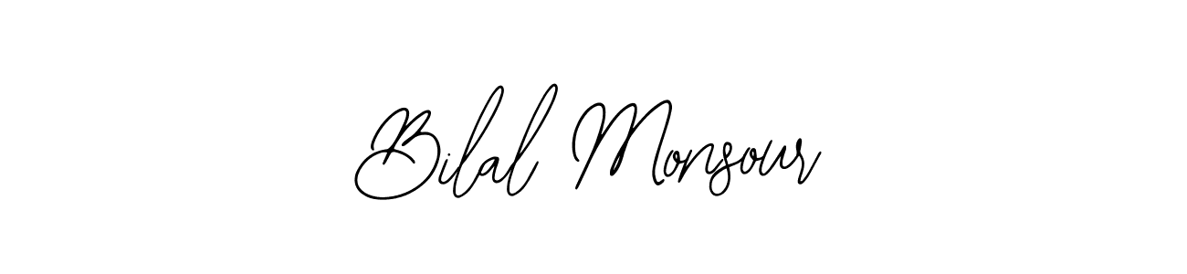 Design your own signature with our free online signature maker. With this signature software, you can create a handwritten (Bearetta-2O07w) signature for name Bilal Monsour. Bilal Monsour signature style 12 images and pictures png