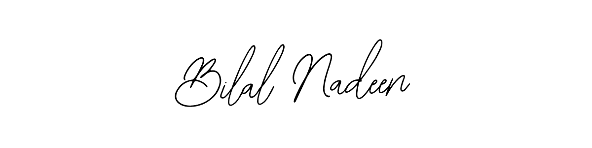 This is the best signature style for the Bilal Nadeen name. Also you like these signature font (Bearetta-2O07w). Mix name signature. Bilal Nadeen signature style 12 images and pictures png