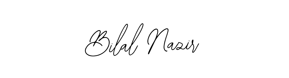 How to make Bilal Nazir name signature. Use Bearetta-2O07w style for creating short signs online. This is the latest handwritten sign. Bilal Nazir signature style 12 images and pictures png