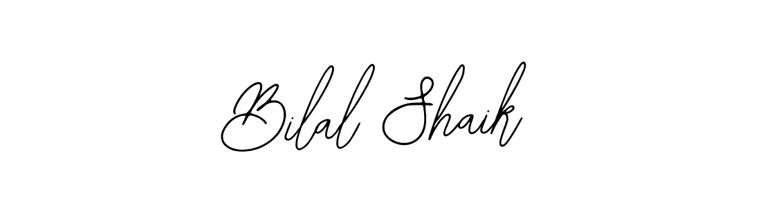 You should practise on your own different ways (Bearetta-2O07w) to write your name (Bilal Shaik) in signature. don't let someone else do it for you. Bilal Shaik signature style 12 images and pictures png