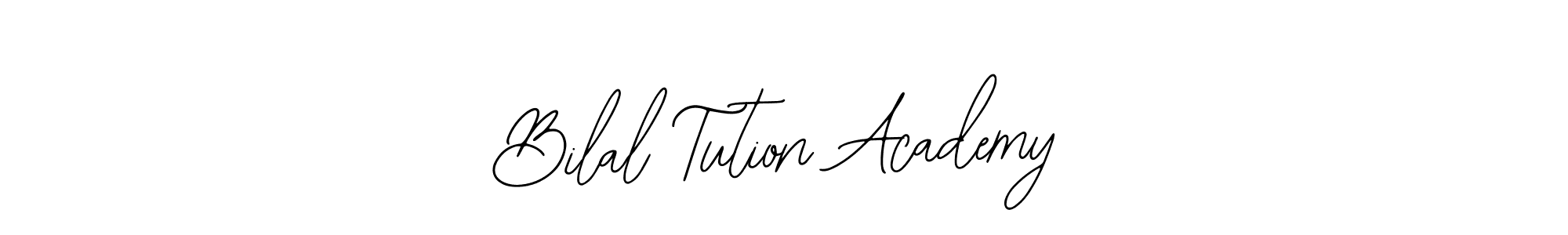 How to Draw Bilal Tution Academy signature style? Bearetta-2O07w is a latest design signature styles for name Bilal Tution Academy. Bilal Tution Academy signature style 12 images and pictures png