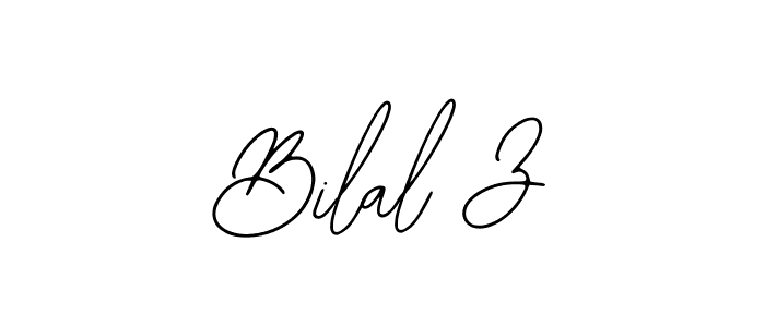 How to make Bilal Z signature? Bearetta-2O07w is a professional autograph style. Create handwritten signature for Bilal Z name. Bilal Z signature style 12 images and pictures png