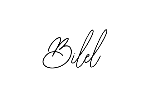 You should practise on your own different ways (Bearetta-2O07w) to write your name (Bilel) in signature. don't let someone else do it for you. Bilel signature style 12 images and pictures png