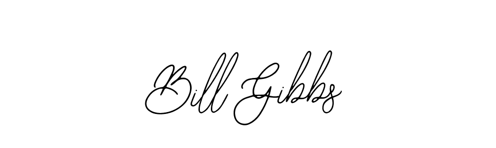 Use a signature maker to create a handwritten signature online. With this signature software, you can design (Bearetta-2O07w) your own signature for name Bill Gibbs. Bill Gibbs signature style 12 images and pictures png