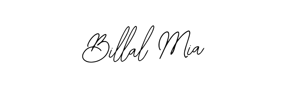 You should practise on your own different ways (Bearetta-2O07w) to write your name (Billal Mia) in signature. don't let someone else do it for you. Billal Mia signature style 12 images and pictures png