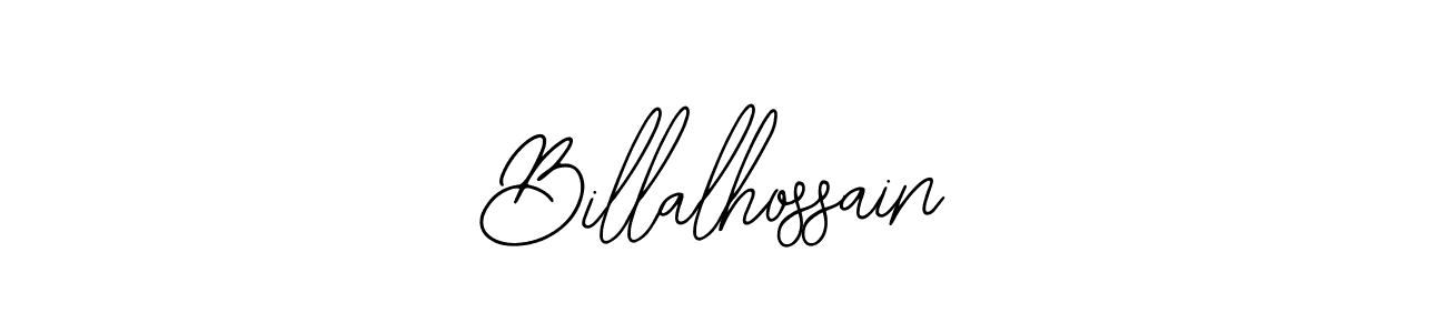 Design your own signature with our free online signature maker. With this signature software, you can create a handwritten (Bearetta-2O07w) signature for name Billalhossain. Billalhossain signature style 12 images and pictures png