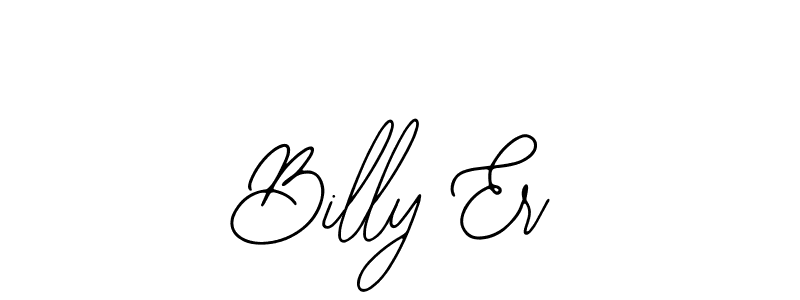 How to make Billy Er name signature. Use Bearetta-2O07w style for creating short signs online. This is the latest handwritten sign. Billy Er signature style 12 images and pictures png