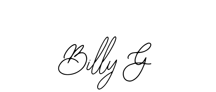 Make a beautiful signature design for name Billy G. Use this online signature maker to create a handwritten signature for free. Billy G signature style 12 images and pictures png