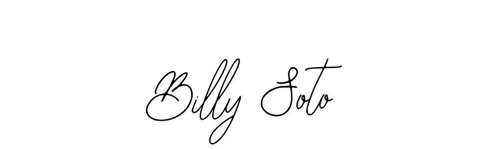 Use a signature maker to create a handwritten signature online. With this signature software, you can design (Bearetta-2O07w) your own signature for name Billy Soto. Billy Soto signature style 12 images and pictures png