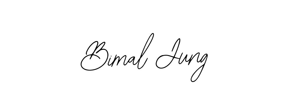 Use a signature maker to create a handwritten signature online. With this signature software, you can design (Bearetta-2O07w) your own signature for name Bimal Jung. Bimal Jung signature style 12 images and pictures png