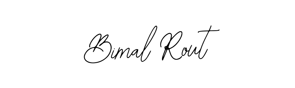 The best way (Bearetta-2O07w) to make a short signature is to pick only two or three words in your name. The name Bimal Rout include a total of six letters. For converting this name. Bimal Rout signature style 12 images and pictures png