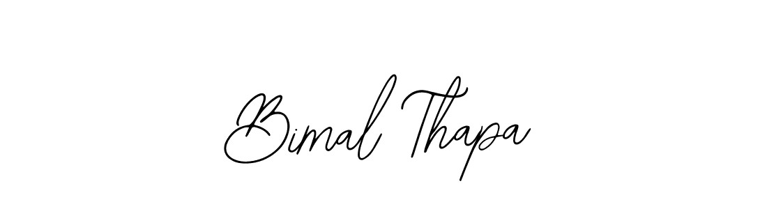 How to make Bimal Thapa name signature. Use Bearetta-2O07w style for creating short signs online. This is the latest handwritten sign. Bimal Thapa signature style 12 images and pictures png