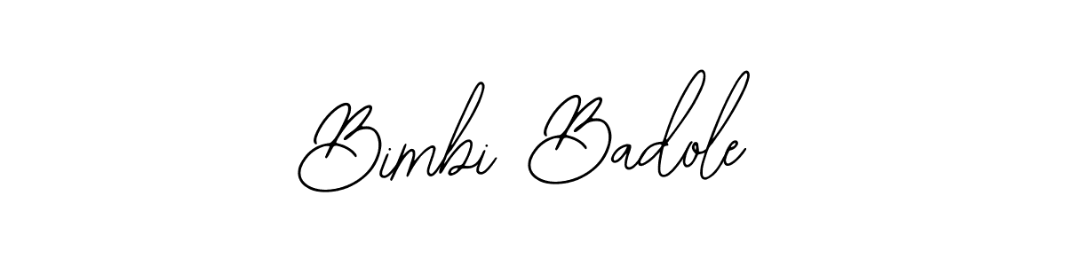 The best way (Bearetta-2O07w) to make a short signature is to pick only two or three words in your name. The name Bimbi Badole include a total of six letters. For converting this name. Bimbi Badole signature style 12 images and pictures png