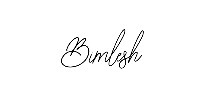 Use a signature maker to create a handwritten signature online. With this signature software, you can design (Bearetta-2O07w) your own signature for name Bimlesh. Bimlesh signature style 12 images and pictures png