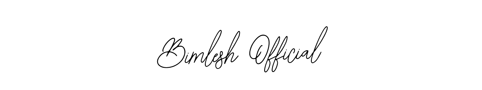 Make a beautiful signature design for name Bimlesh Official. Use this online signature maker to create a handwritten signature for free. Bimlesh Official signature style 12 images and pictures png