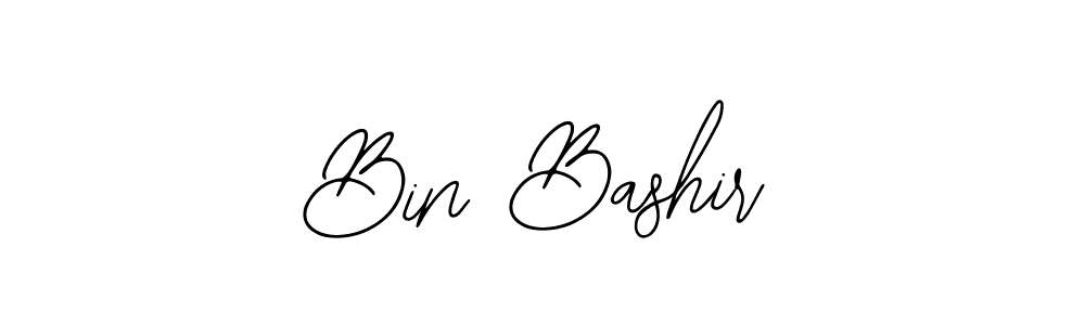 Use a signature maker to create a handwritten signature online. With this signature software, you can design (Bearetta-2O07w) your own signature for name Bin Bashir. Bin Bashir signature style 12 images and pictures png