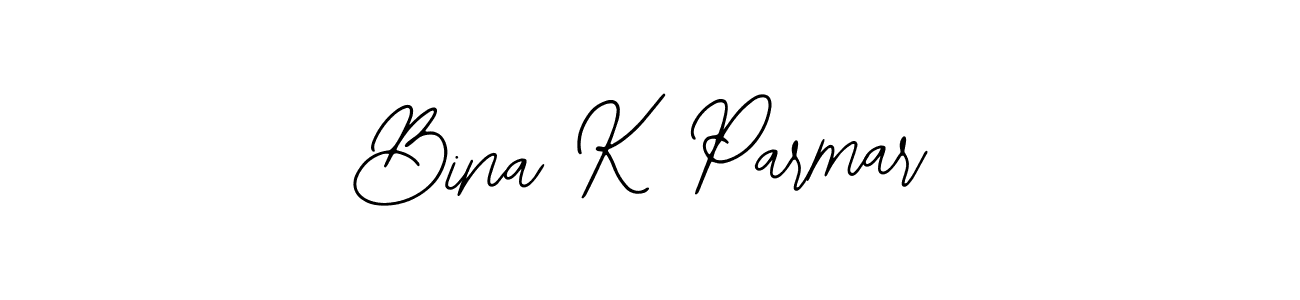 Also we have Bina K Parmar name is the best signature style. Create professional handwritten signature collection using Bearetta-2O07w autograph style. Bina K Parmar signature style 12 images and pictures png