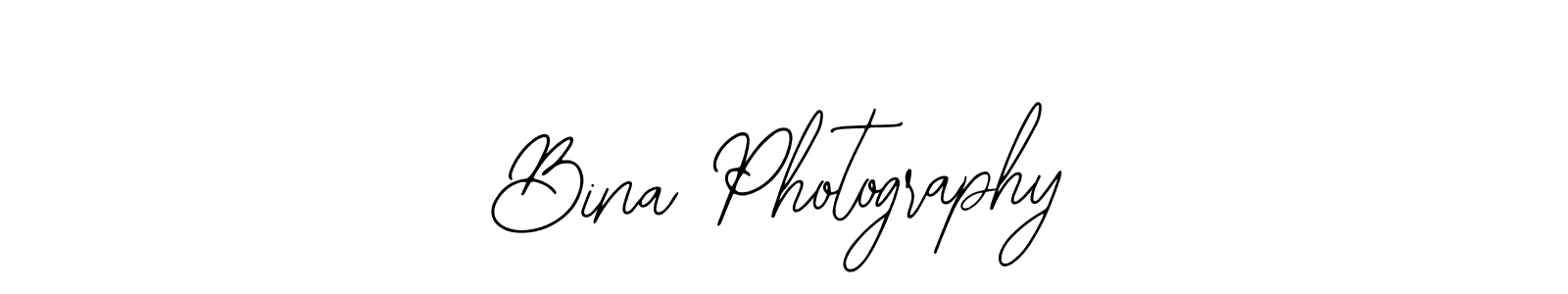 Also we have Bina Photography name is the best signature style. Create professional handwritten signature collection using Bearetta-2O07w autograph style. Bina Photography signature style 12 images and pictures png