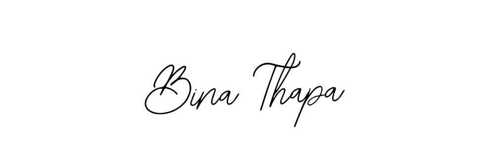 Bina Thapa stylish signature style. Best Handwritten Sign (Bearetta-2O07w) for my name. Handwritten Signature Collection Ideas for my name Bina Thapa. Bina Thapa signature style 12 images and pictures png