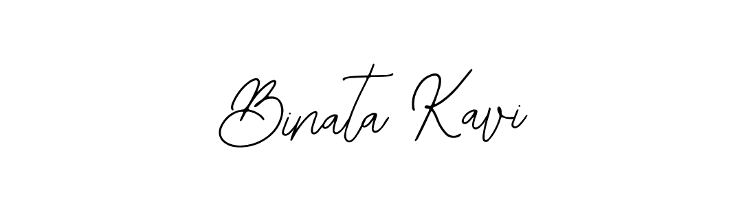 Use a signature maker to create a handwritten signature online. With this signature software, you can design (Bearetta-2O07w) your own signature for name Binata Kavi. Binata Kavi signature style 12 images and pictures png