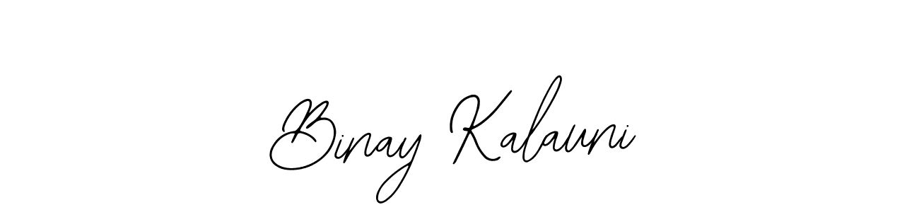 How to make Binay Kalauni name signature. Use Bearetta-2O07w style for creating short signs online. This is the latest handwritten sign. Binay Kalauni signature style 12 images and pictures png