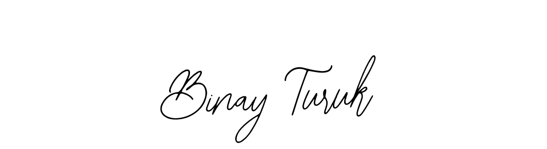 The best way (Bearetta-2O07w) to make a short signature is to pick only two or three words in your name. The name Binay Turuk include a total of six letters. For converting this name. Binay Turuk signature style 12 images and pictures png