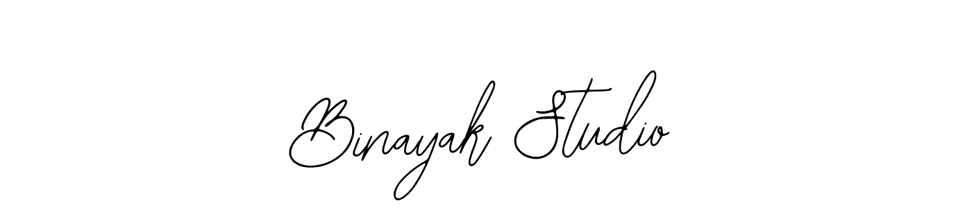 How to make Binayak Studio name signature. Use Bearetta-2O07w style for creating short signs online. This is the latest handwritten sign. Binayak Studio signature style 12 images and pictures png