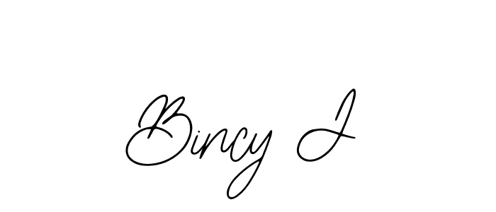 Also You can easily find your signature by using the search form. We will create Bincy J name handwritten signature images for you free of cost using Bearetta-2O07w sign style. Bincy J signature style 12 images and pictures png