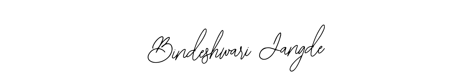 Also You can easily find your signature by using the search form. We will create Bindeshwari Jangde name handwritten signature images for you free of cost using Bearetta-2O07w sign style. Bindeshwari Jangde signature style 12 images and pictures png