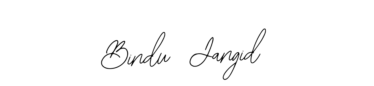 How to make Bindu  Jangid signature? Bearetta-2O07w is a professional autograph style. Create handwritten signature for Bindu  Jangid name. Bindu  Jangid signature style 12 images and pictures png