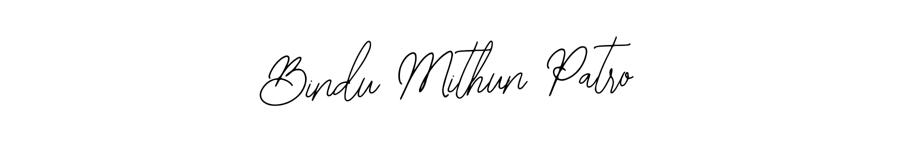 How to make Bindu Mithun Patro name signature. Use Bearetta-2O07w style for creating short signs online. This is the latest handwritten sign. Bindu Mithun Patro signature style 12 images and pictures png