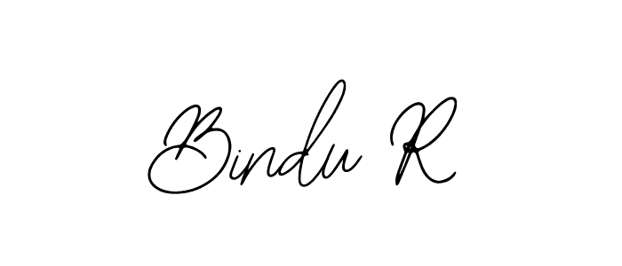 Design your own signature with our free online signature maker. With this signature software, you can create a handwritten (Bearetta-2O07w) signature for name Bindu R. Bindu R signature style 12 images and pictures png