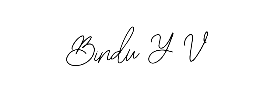 How to Draw Bindu Y V signature style? Bearetta-2O07w is a latest design signature styles for name Bindu Y V. Bindu Y V signature style 12 images and pictures png