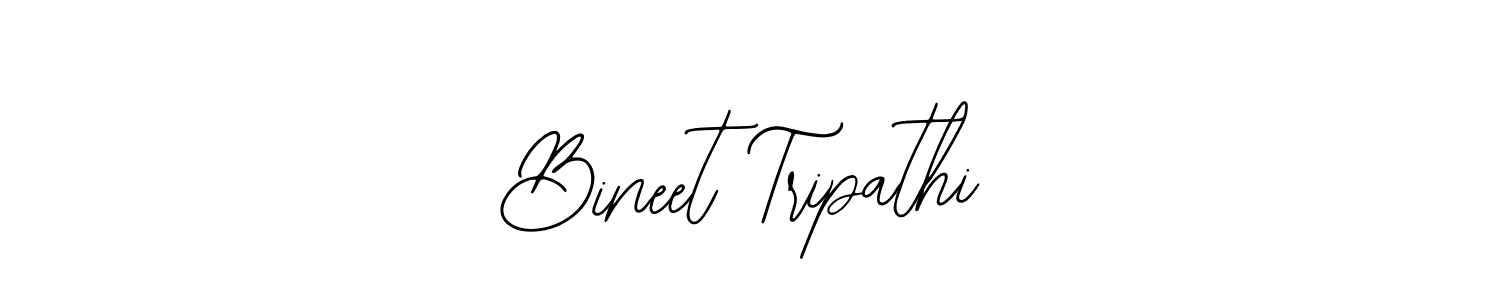 Make a beautiful signature design for name Bineet Tripathi. With this signature (Bearetta-2O07w) style, you can create a handwritten signature for free. Bineet Tripathi signature style 12 images and pictures png