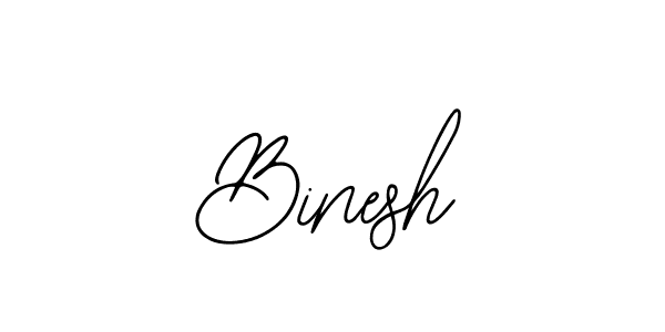 Design your own signature with our free online signature maker. With this signature software, you can create a handwritten (Bearetta-2O07w) signature for name Binesh. Binesh signature style 12 images and pictures png