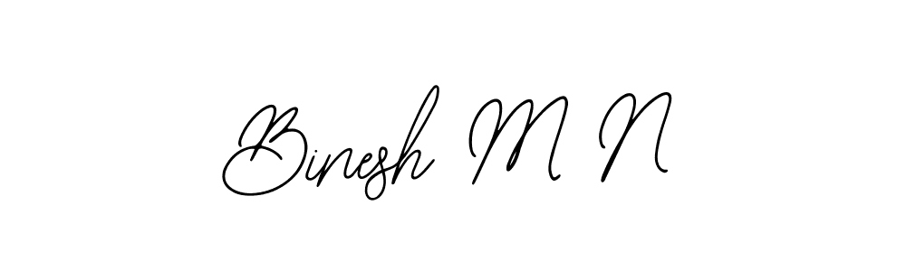 Best and Professional Signature Style for Binesh M N. Bearetta-2O07w Best Signature Style Collection. Binesh M N signature style 12 images and pictures png