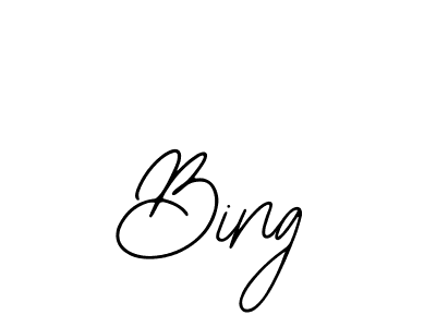 Also we have Bing name is the best signature style. Create professional handwritten signature collection using Bearetta-2O07w autograph style. Bing signature style 12 images and pictures png