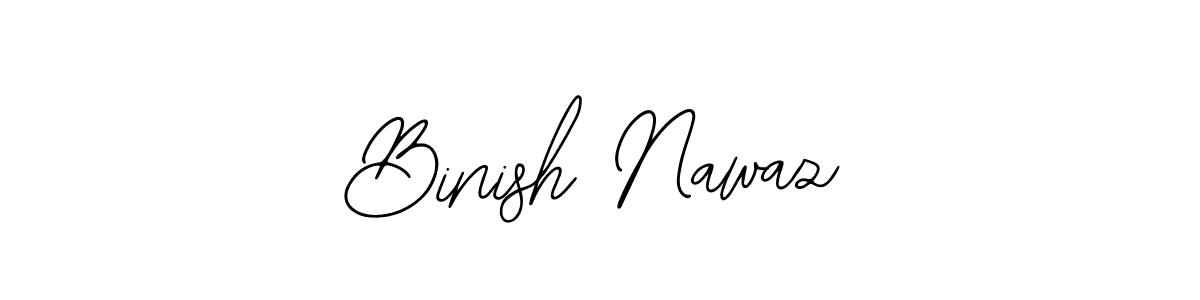 How to make Binish Nawaz name signature. Use Bearetta-2O07w style for creating short signs online. This is the latest handwritten sign. Binish Nawaz signature style 12 images and pictures png