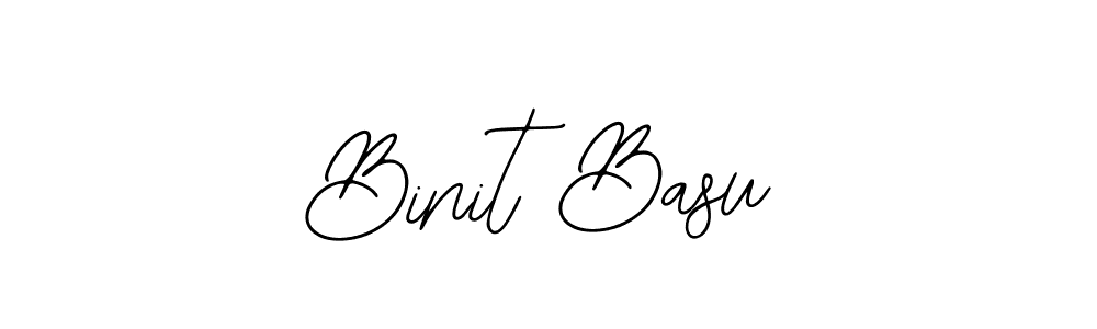 How to make Binit Basu name signature. Use Bearetta-2O07w style for creating short signs online. This is the latest handwritten sign. Binit Basu signature style 12 images and pictures png