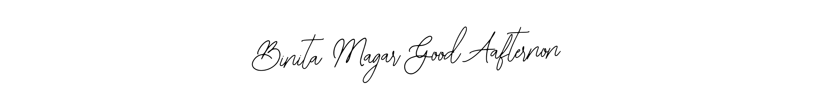 Use a signature maker to create a handwritten signature online. With this signature software, you can design (Bearetta-2O07w) your own signature for name Binita Magar Good Aafternon. Binita Magar Good Aafternon signature style 12 images and pictures png