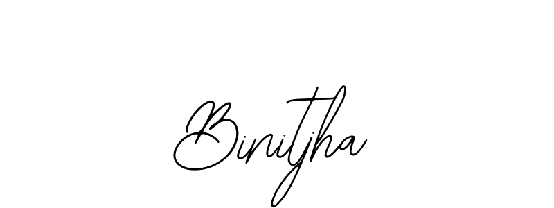 Create a beautiful signature design for name Binitjha. With this signature (Bearetta-2O07w) fonts, you can make a handwritten signature for free. Binitjha signature style 12 images and pictures png