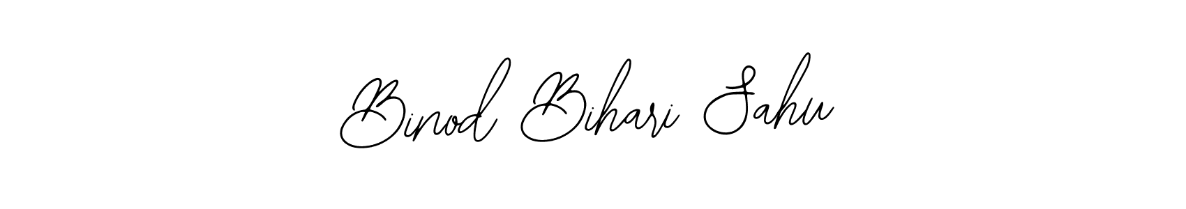 Use a signature maker to create a handwritten signature online. With this signature software, you can design (Bearetta-2O07w) your own signature for name Binod Bihari Sahu. Binod Bihari Sahu signature style 12 images and pictures png