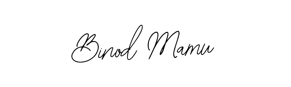 Use a signature maker to create a handwritten signature online. With this signature software, you can design (Bearetta-2O07w) your own signature for name Binod Mamu. Binod Mamu signature style 12 images and pictures png