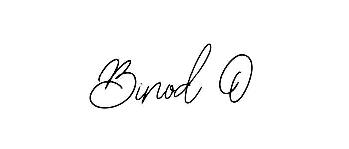 How to make Binod O name signature. Use Bearetta-2O07w style for creating short signs online. This is the latest handwritten sign. Binod O signature style 12 images and pictures png