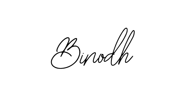 How to make Binodh name signature. Use Bearetta-2O07w style for creating short signs online. This is the latest handwritten sign. Binodh signature style 12 images and pictures png