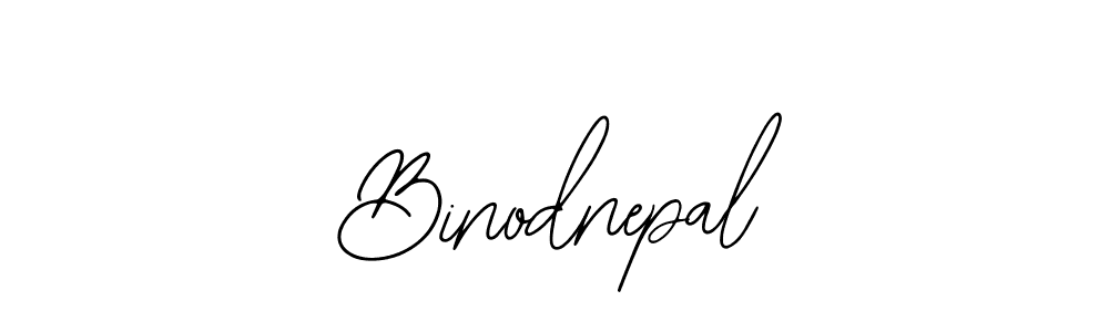 How to make Binodnepal name signature. Use Bearetta-2O07w style for creating short signs online. This is the latest handwritten sign. Binodnepal signature style 12 images and pictures png