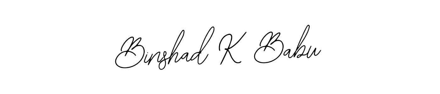 You can use this online signature creator to create a handwritten signature for the name Binshad K Babu. This is the best online autograph maker. Binshad K Babu signature style 12 images and pictures png